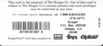 Kroger ID 666 Mark of the Beast